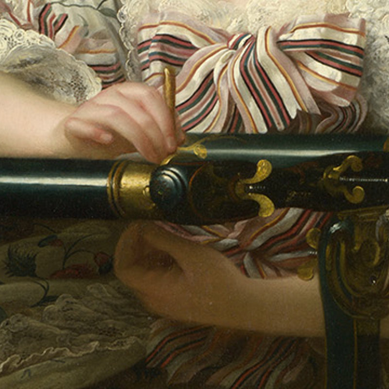 François-Hubert Drouais’ 'Madame de Pompadour at her Tambour Frame'