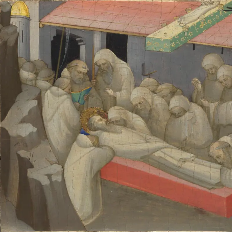 The Death of Saint Benedict: Predella Panel