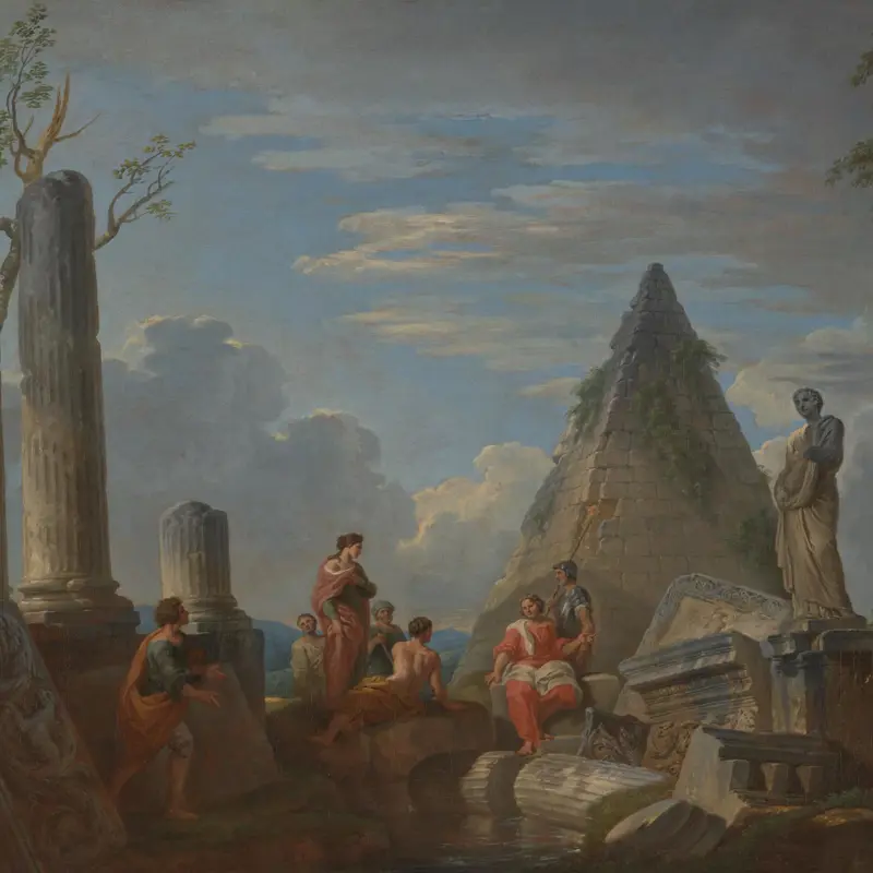 Roman Ruins with Figures