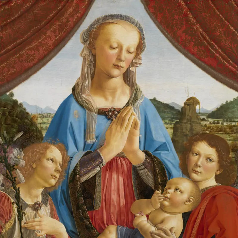 The Virgin and Child with Two Angels