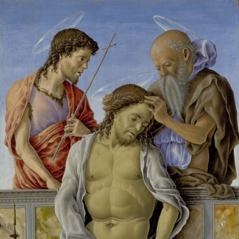 The Dead Christ supported by Saints