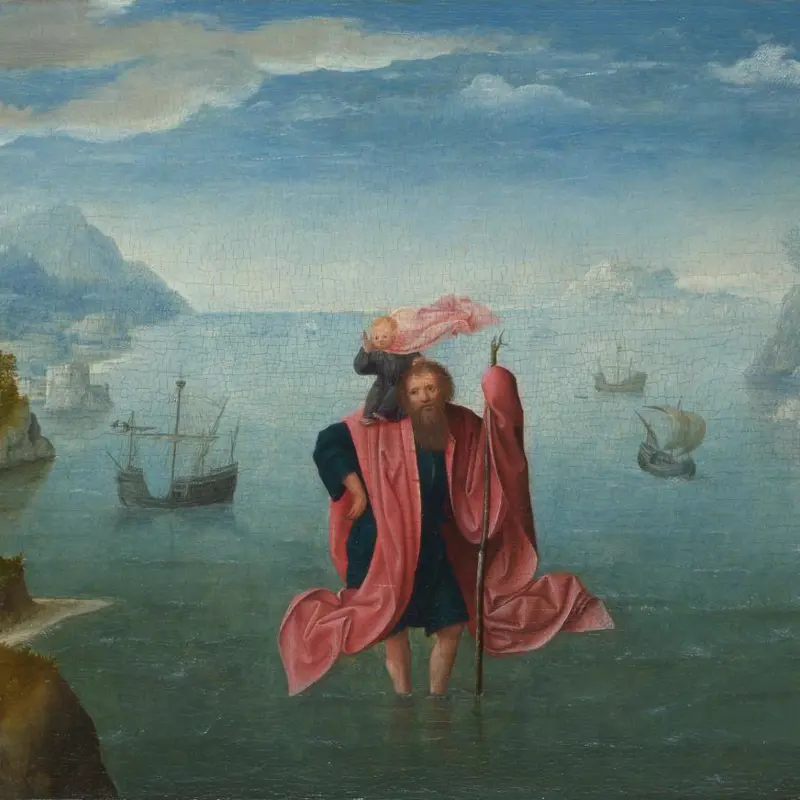 Saint Christopher carrying the Infant Christ
