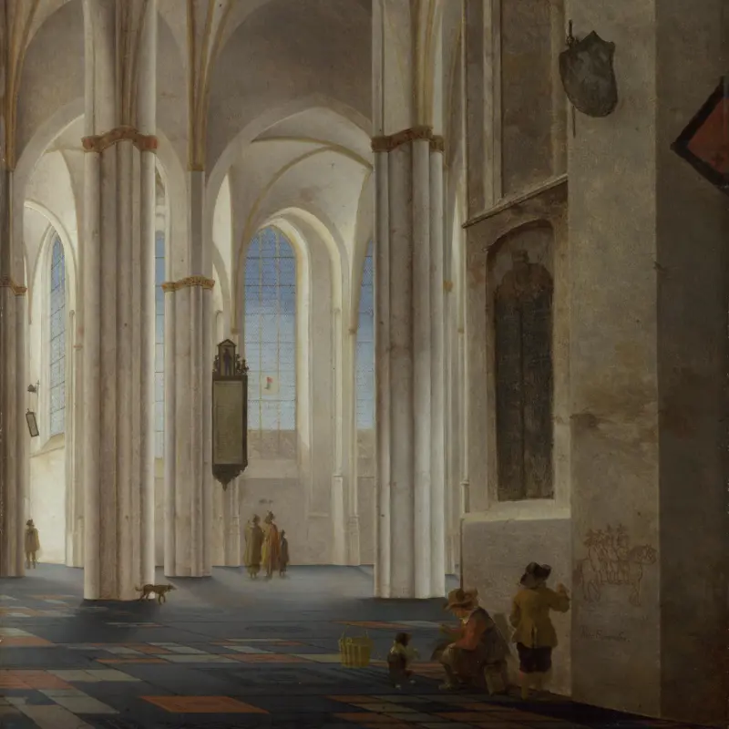 The Interior of the Buurkerk at Utrecht