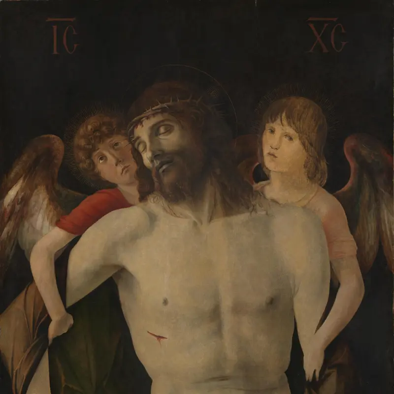 The Dead Christ supported by Two Angels