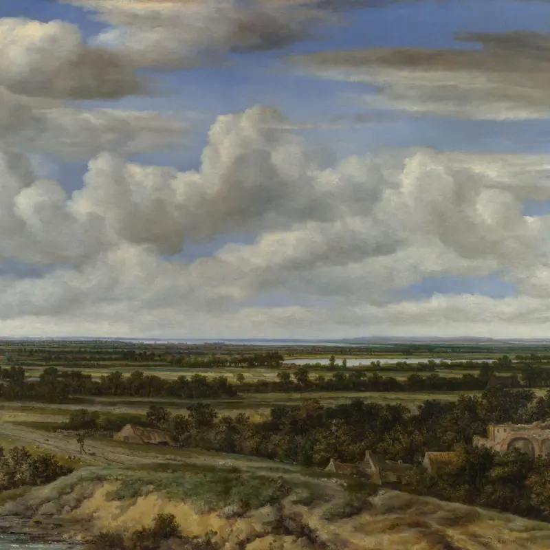 An Extensive Landscape with a Road by a River