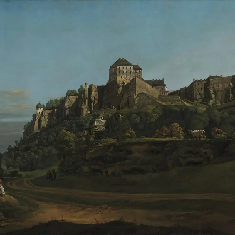 The Fortress of Königstein from the North