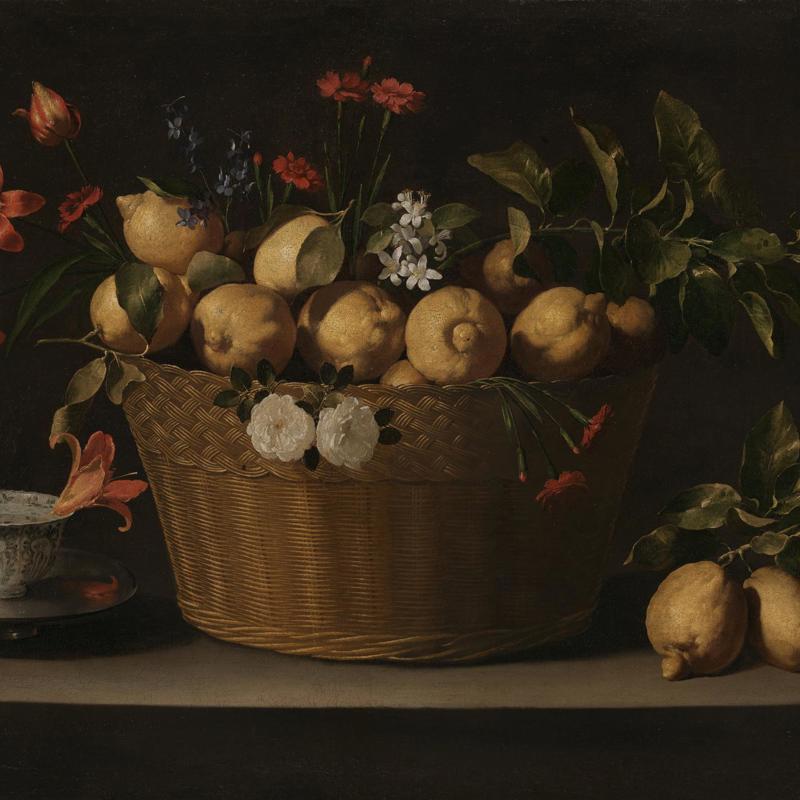 Juan de Zurbarán's 'Still Life with Lemons in a Wicker Basket'